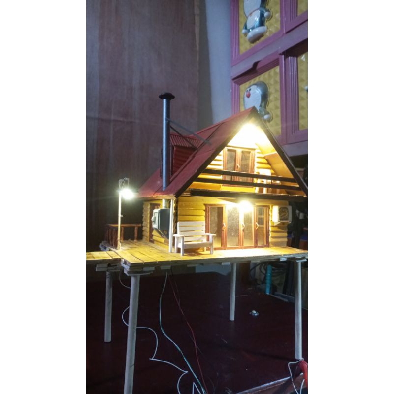 Diorama miniature Villa for Shallow tank aquarium