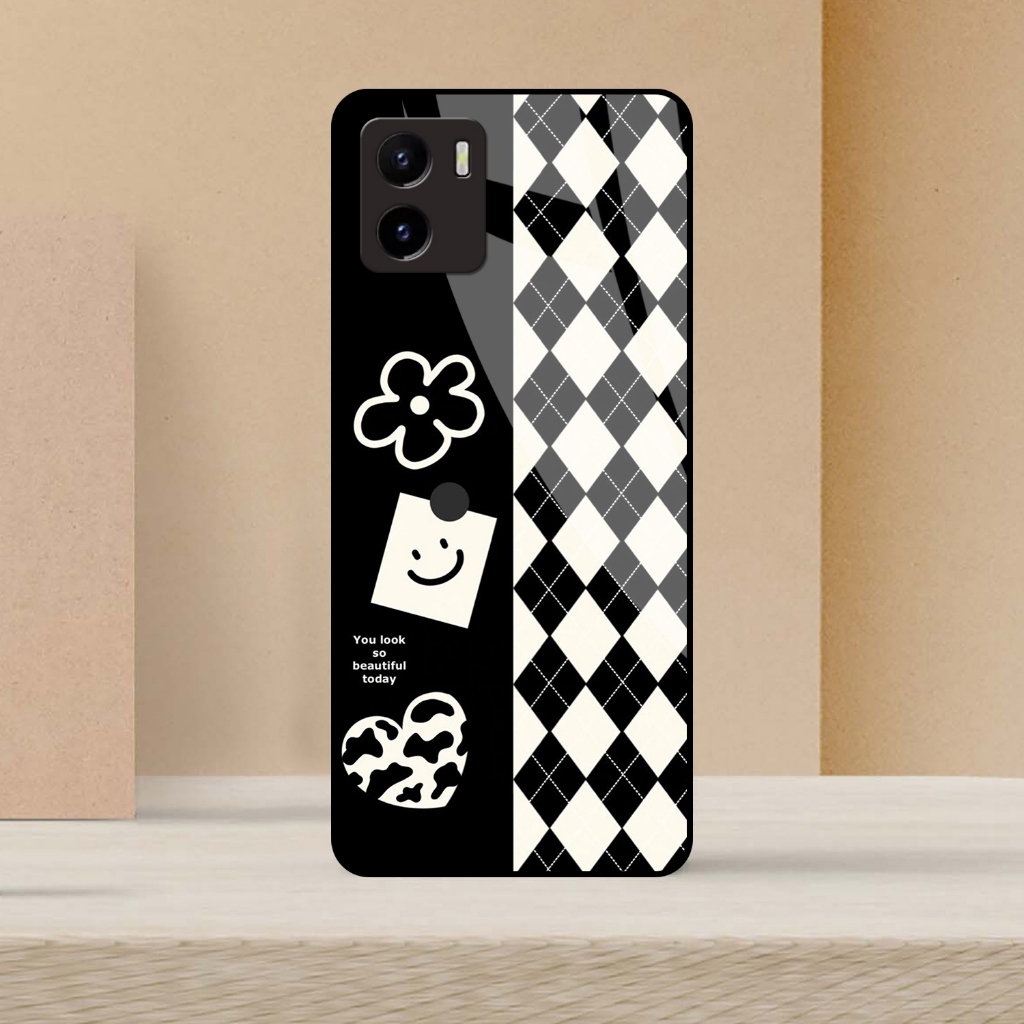 [ AES ] jasoncellphone Softcase Kaca Kilau VIVO Y15S / VIVO Y01 - Casing Hp - Softcase - Softcase Gl