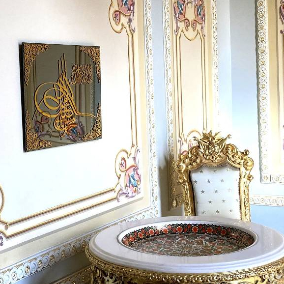 HIASAN DINDING AESTETIK KALIGRAFI( SEHARI JADI )KALIGRAFI ACRYLIC MIRROR MEWAH MENGKILAP /HIASAN DIN