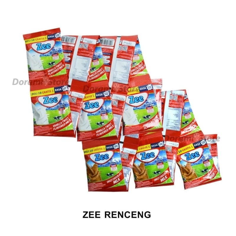 

ZEE Susu Bubuk cokelat dan vanila sachet renteng (10pcsX40gr)