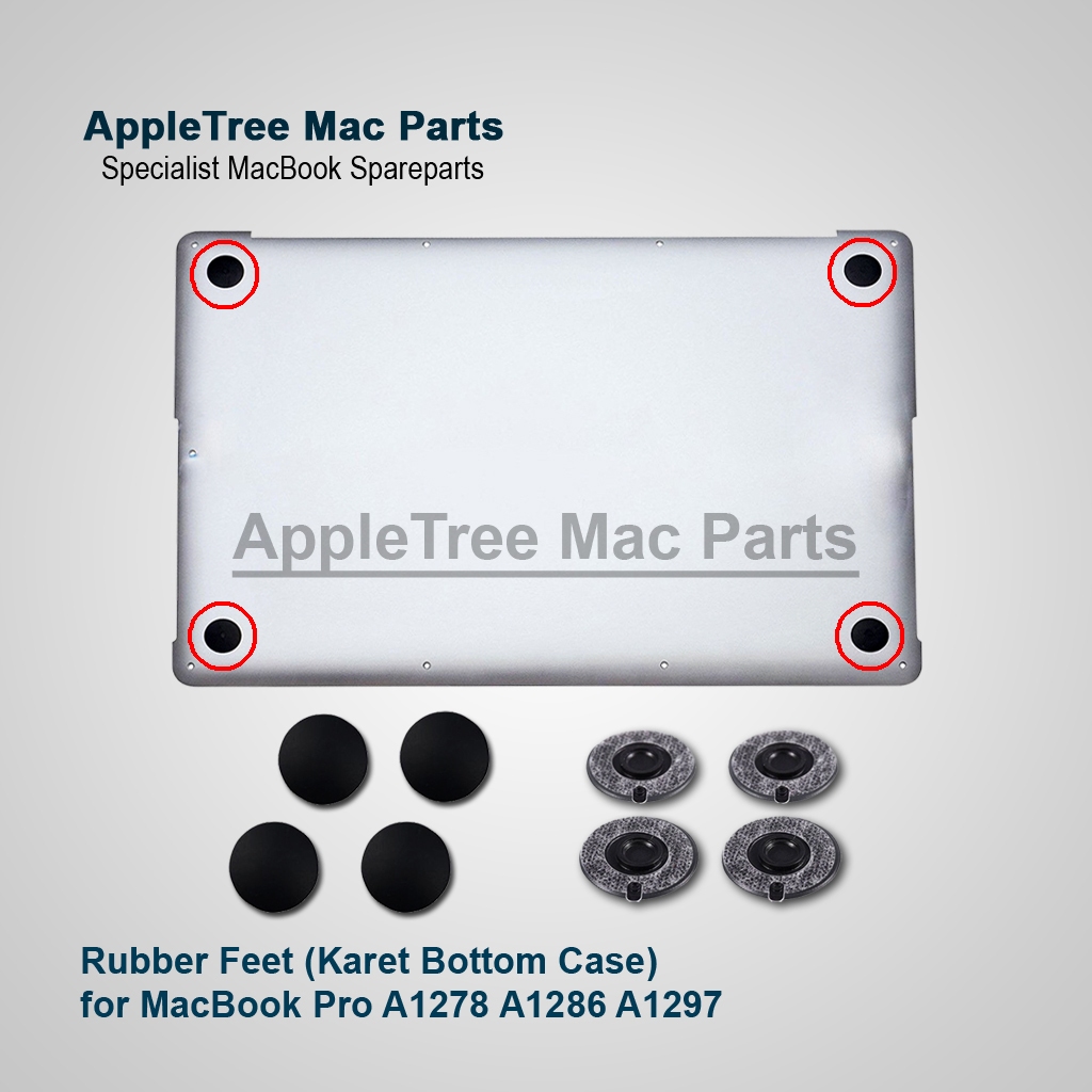 Rubber Feet Karet Bottom Case MacBook Pro A1278 A1286 A1297