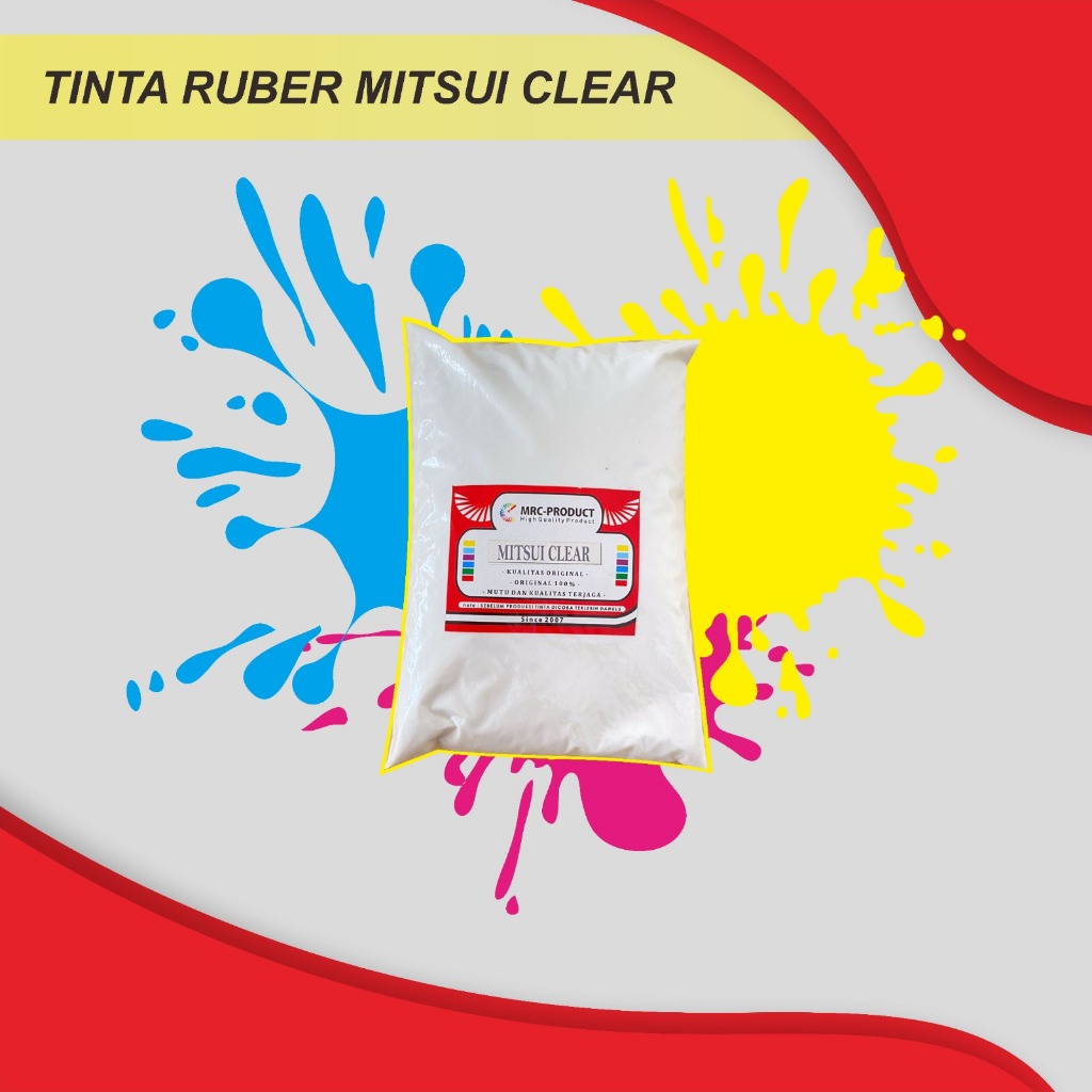 Rubber Clear Mitsui Tinta sablon rubber clear mitsui