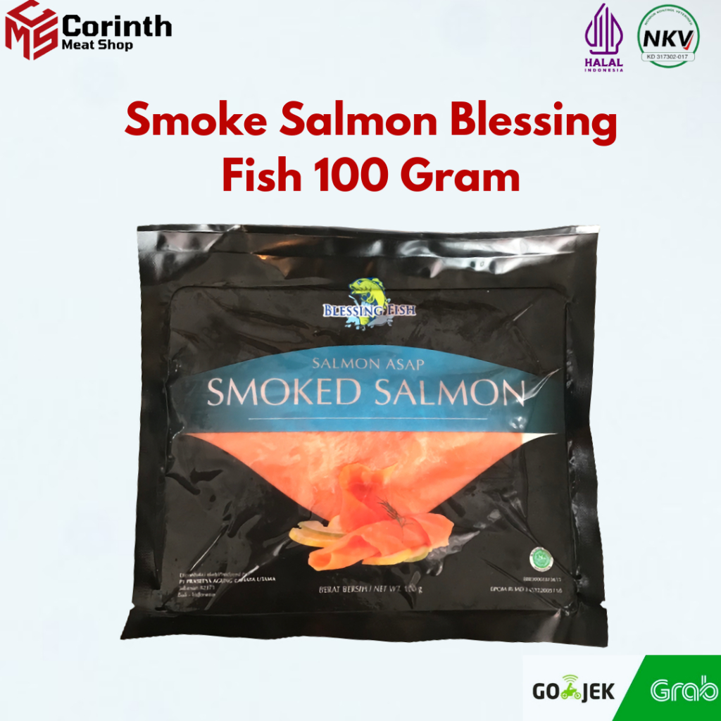 

SALMON ASAP - SMOKED SALMON BLESSING FISH 100 GRAM - HALAL - PREMIUM