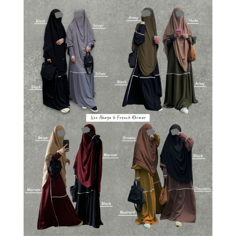 LISS ABAYA ORIGINAL AZDA HIJAB | GAMIS KEKINIAN CASUAL