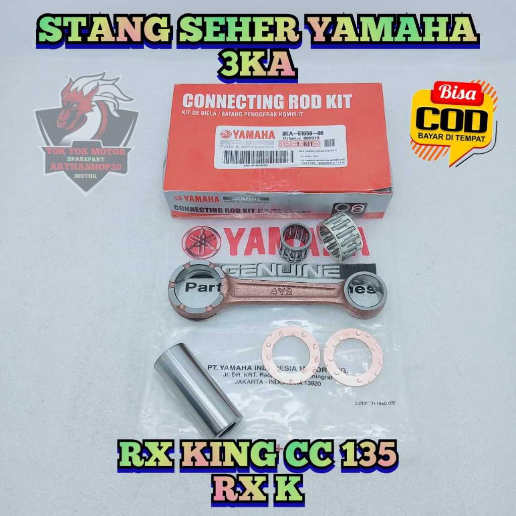 STANG SEHER ASLI ORIGINAL 3KA YAMAHA RX KING CC 135 , RX K Setang Piston Satu Set PEn piston
