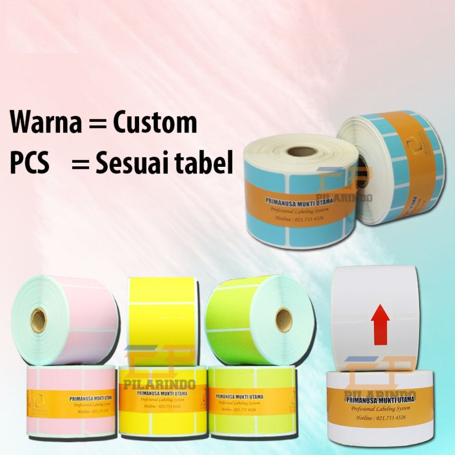 

Label Stiker Barcode 80x30 mm / 80 x 30 / 80x30mm Kertas Semicoated