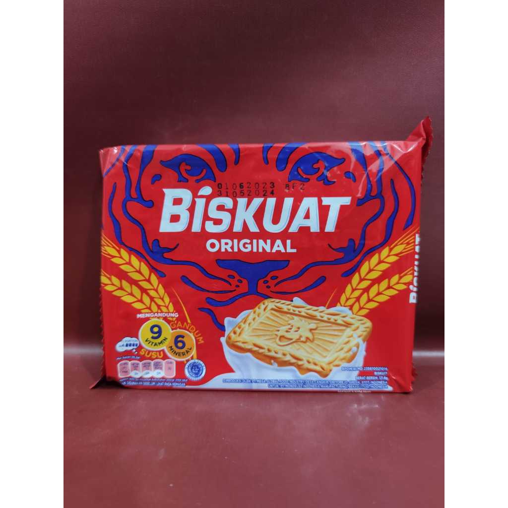 

Biskuat Original 106gr - Biskuit Cemilan Susu Merk Biskuat (KEMASAN BARU)