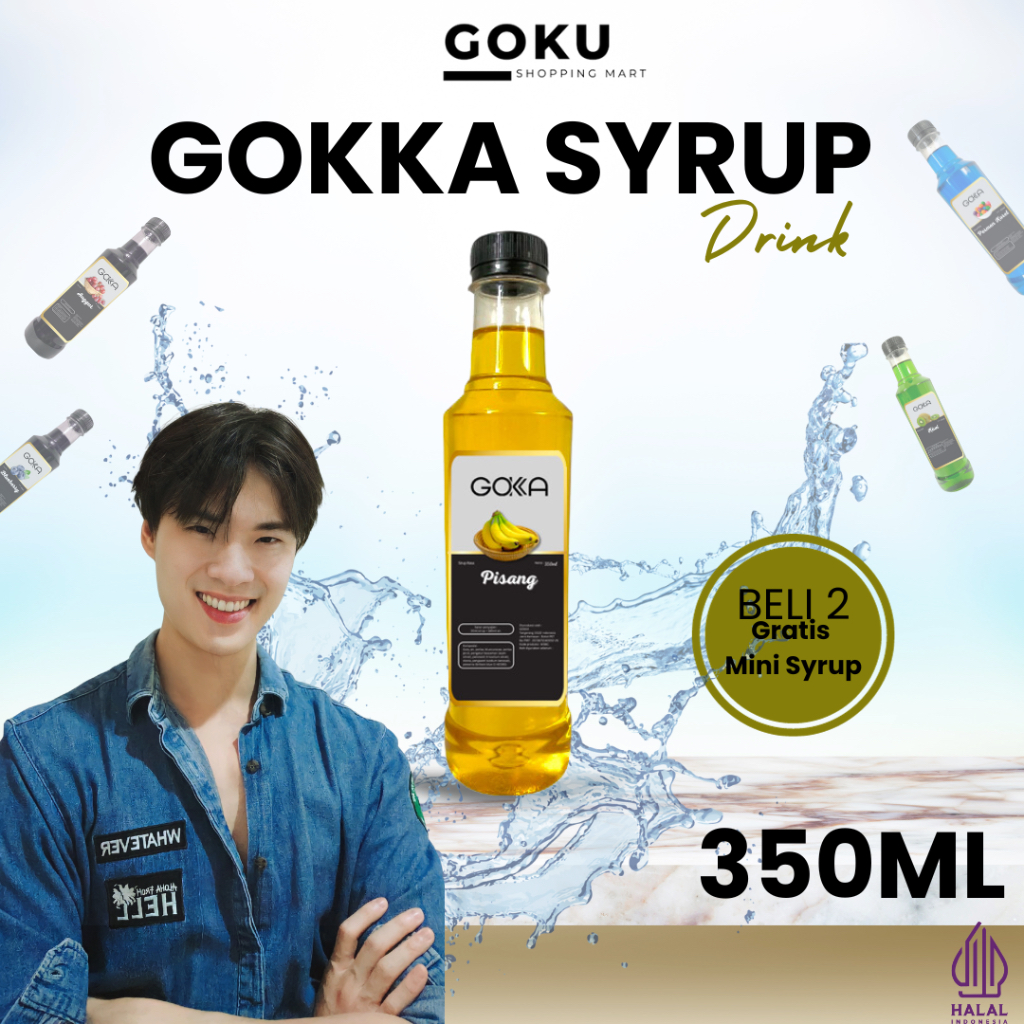 

Minuman Sirup 350ml Gokka Syrup Rasa Pisang