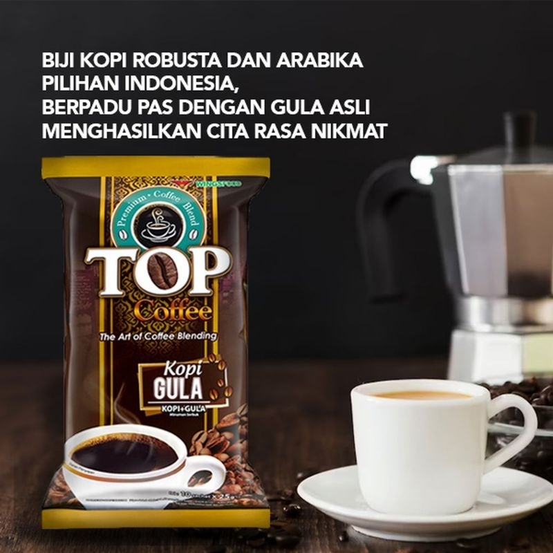 

Top Coffee Kopi Gula 2 In 1 10X25g