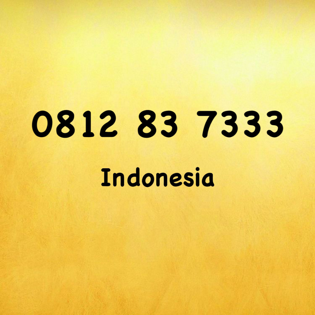 Nomor Cantik Simpati 10 Digit Triple A - 0812 837 333 - 0812 83 7333