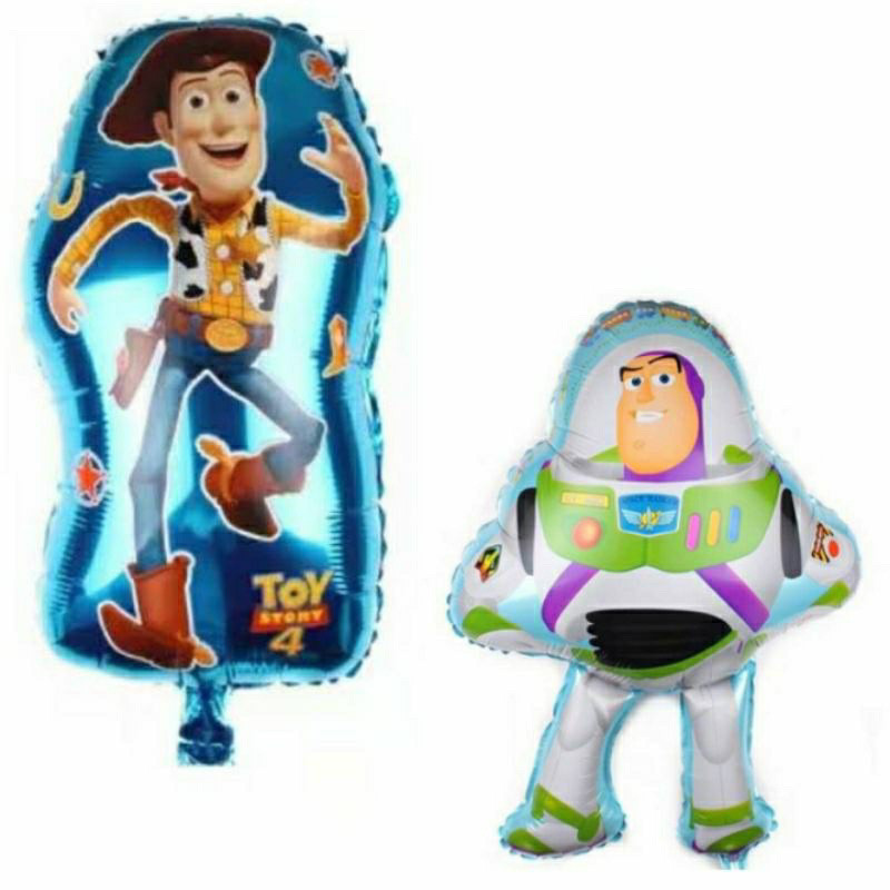 Balon foil toy story mini / baloon foil karakter buzz woody toystory / dekorasi pesta ulang tahun an