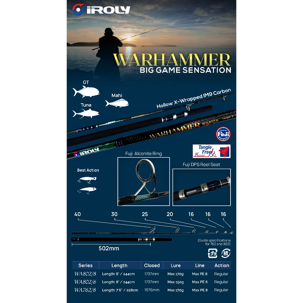 Stick Joran Popping IROLY WARHAMMER | ROD Popping IROLY WARHAMMER