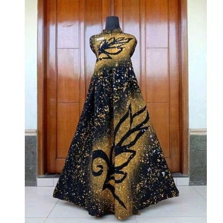 Batik pekalongan gamis atau dres tuwil malaman
