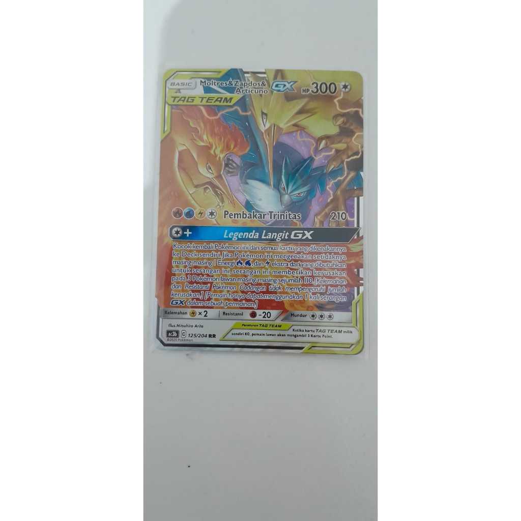 Kartu Pokemon Moltres&Zapdos&ArticunoGX