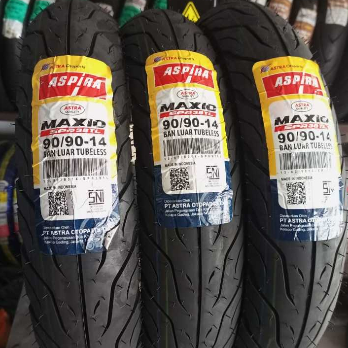 BAN ASPIRA MAXIO SPR38TL 90/90-14 TUBELESS