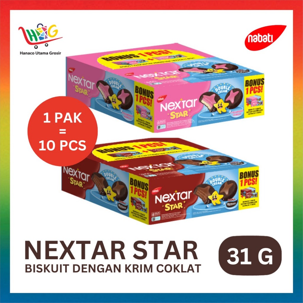 

Nextar Star Chocolate Strawberry 10 x 31gr [ 1 BOX ]