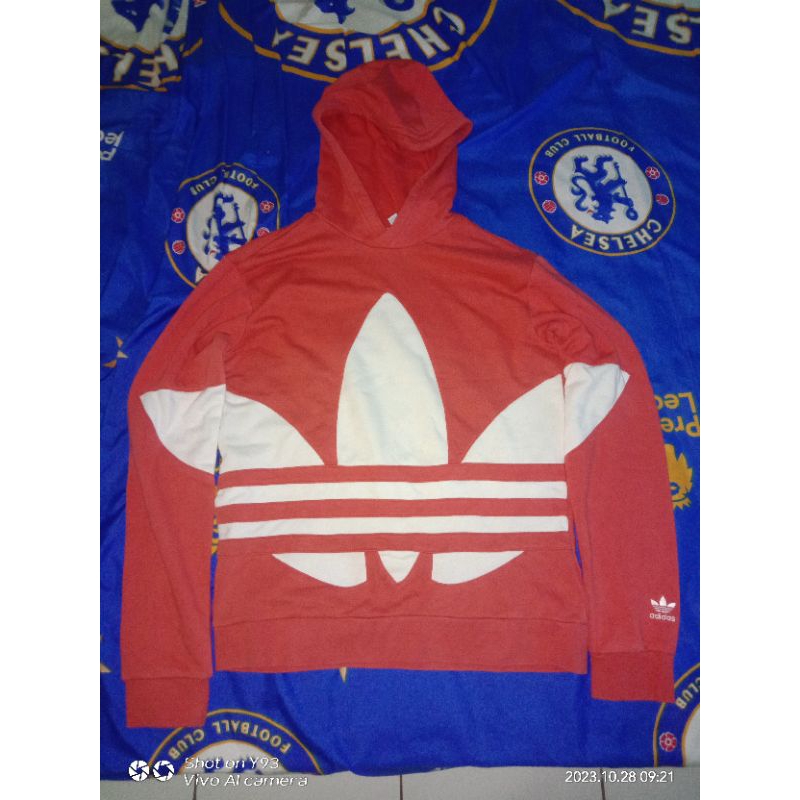 Sweater Hoodie Adidas Trifoil Big Logo Original Second Thrift Preloved