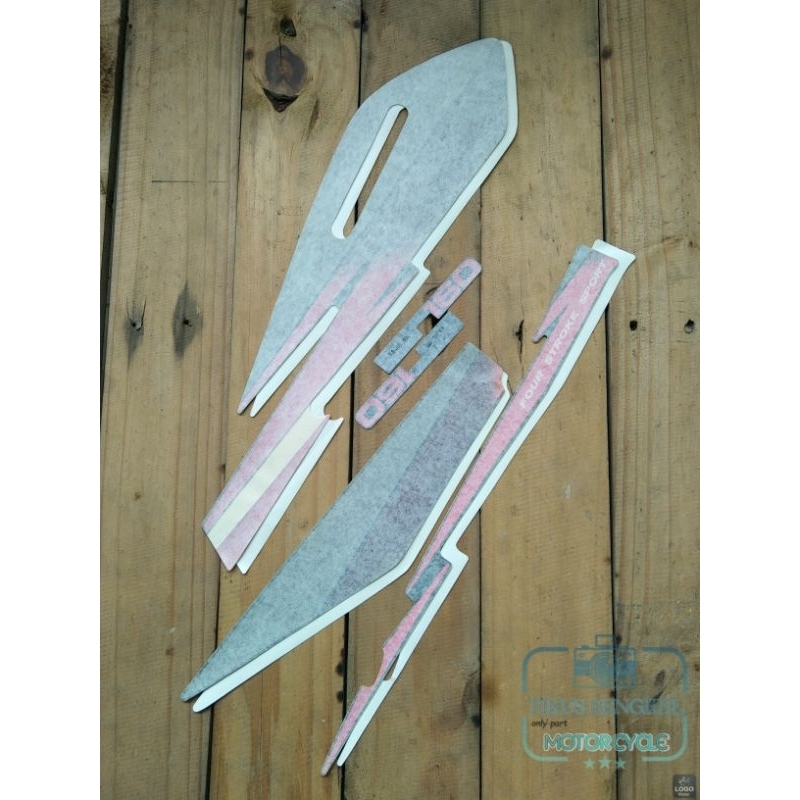 Striping Lis body Decal Honda GLpro GL Pro Original tahun 1995 1996 Merah Muda