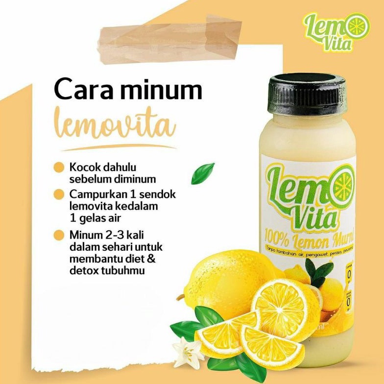 

0O72 Sari Lemon Lemovita 250 ML - Jus Lemon Murni BPOM Harga Termurah