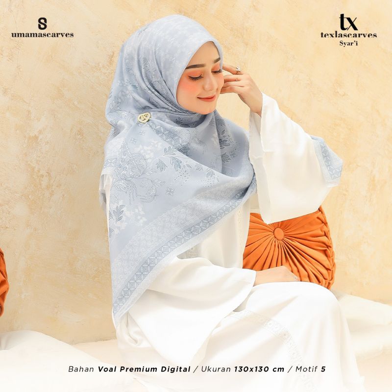 SEGI EMPAT TEXLA SYAR'I MIX MOTIF UMAMA ( DPT 10 PCS)