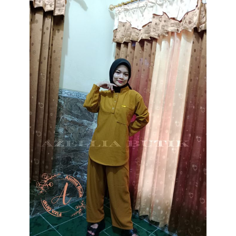 Setelan Knit Phenomenal Wanita Oneset Knit Rib Wanita Kekinian