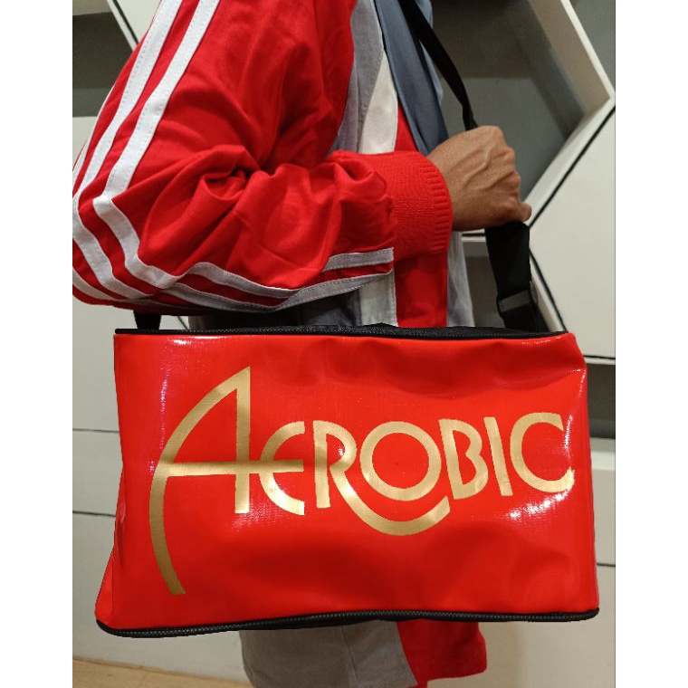 VIRAL Tas senam-Gym wanita Aerobic bahan glossy