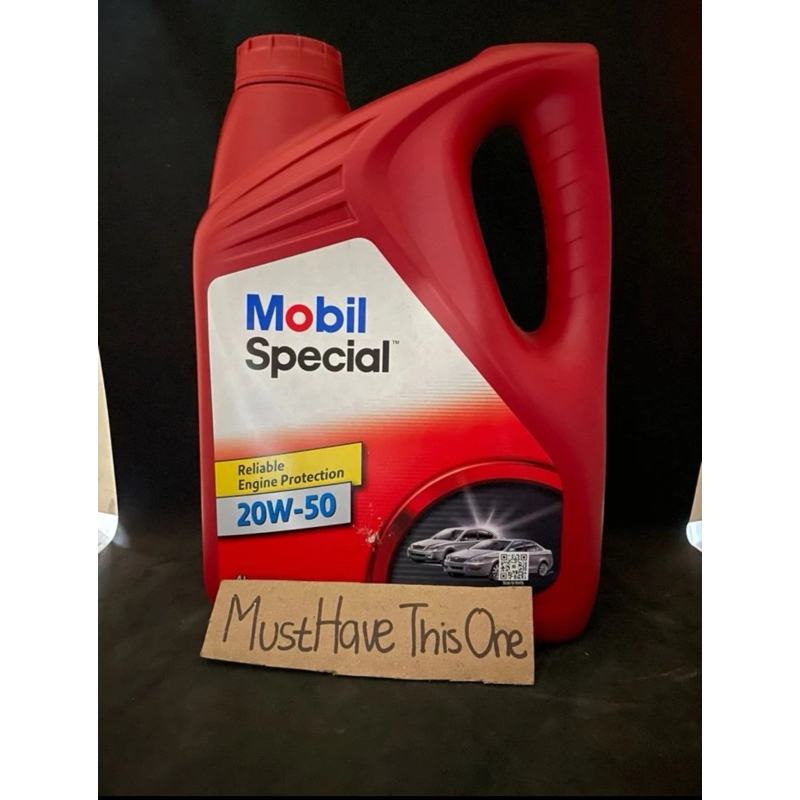 mobil special 20w-50 20w 50 galon 4 liter merah original