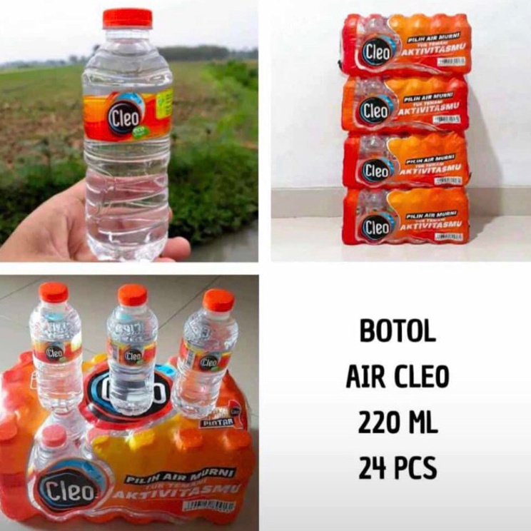 

↕Grosir☍ CLEO AIR MINERAL BOTOL 220 ML dus isi 24 T51 ☈