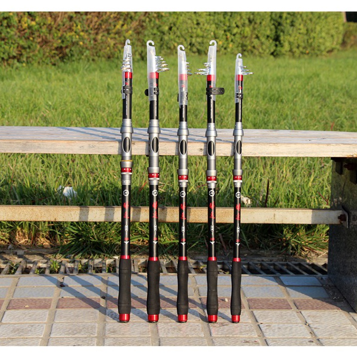 HARGA BERSAHABAT Joran JW Antena Pancing Carbon Fiber Telescopic 210 240 270 300 360 cm