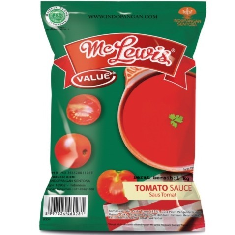 

PROMO Mc Lewis McLewis Saus Saos Tomat Tomato Pouch Refill Bumbu 1 Kg Murah Termurah Usaha Kuliner Kekinian Viral Makanan Masakan