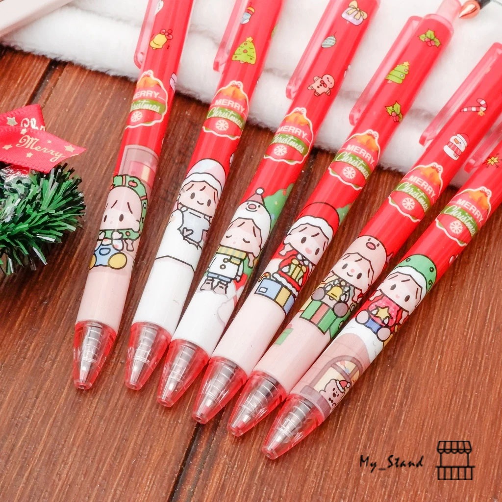 

Pena Mekanik Natal Senmu Chirstmas Pulpen Cetek Tinta Hitam Pen Bolpen Bolpoint Lucu Mechanic natalan souvenir parcel hampers barang anak SM