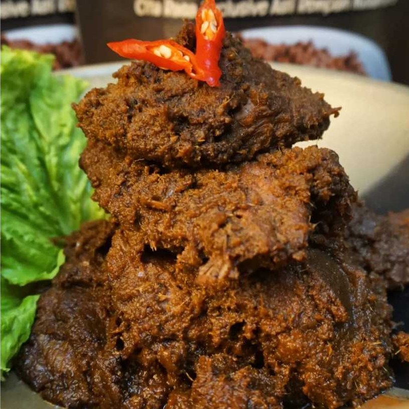 

Rendang Daging Premium 200-230gr oleh oleh Lauk Randang Asli Payakumbuah Padang