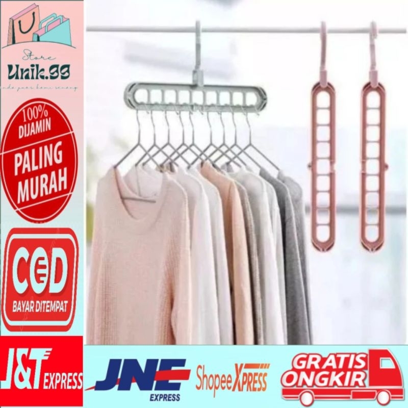 Gantung Baju 9 Lubang Hanger Baju 9 Lubang