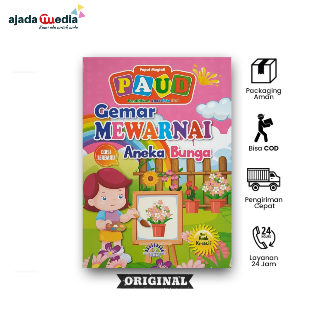 PAUD GEMAR MEWARNAI ANEKA BUNGA