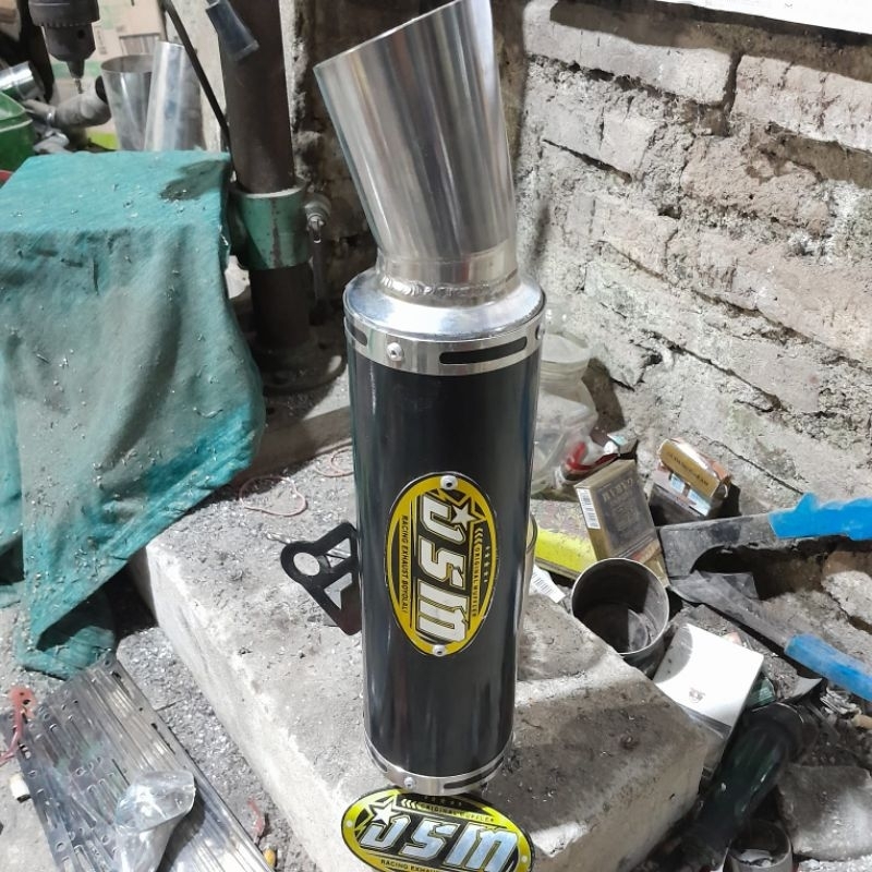 Silincer DSM Original Black series inlet 38 inlet 50 cantol atas dan bawah