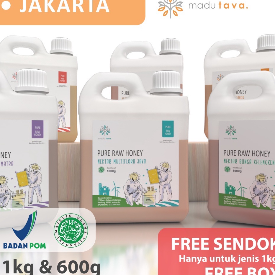 

[KODE PRODUK 7JZDF8542] Madu Murni Asli Tava Grade A Variant Nektar 100% Alami Pure Natural Raw Honey Minuman Kesehatan