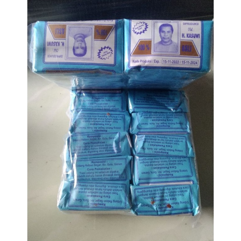 

TERASI KHAS PANTURA TUBAN H.KASUWI BERKWALITAS iSi 10pcs EXPIRED 2 TAHUN 6761