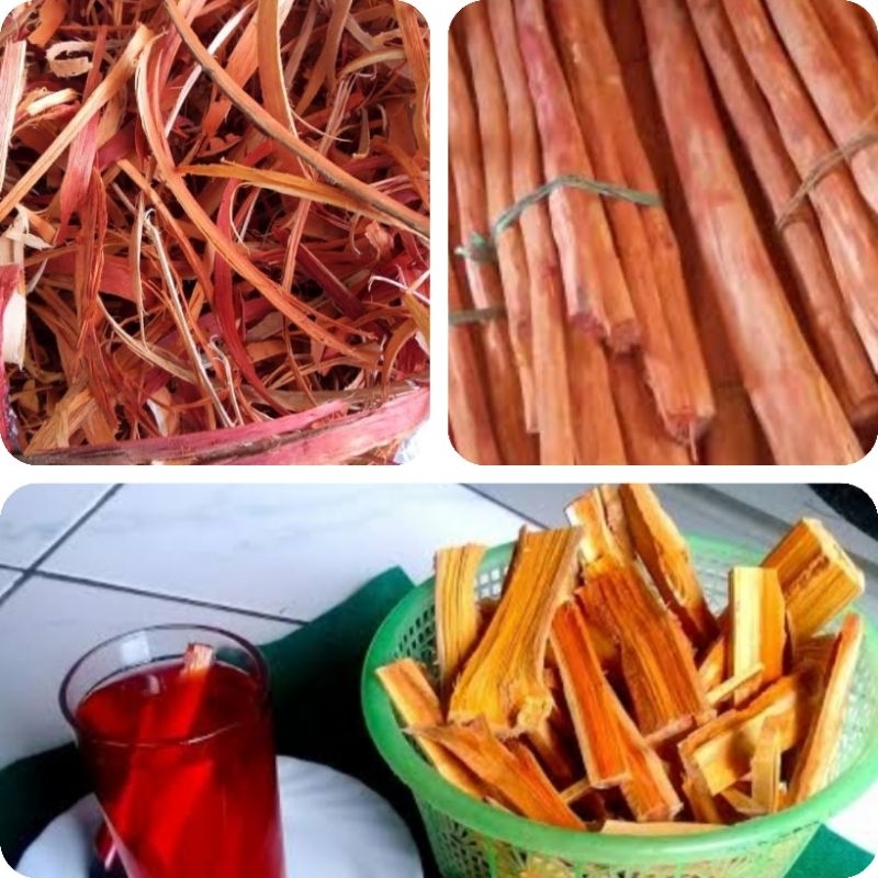 

kayu secang batangan serut 1 kg fresh berkualitas bagus bersih redy stok