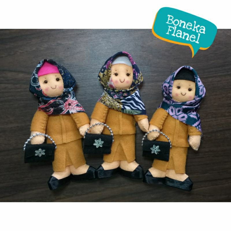 

Boneka flanel Guru PNS birthday ulang tahun