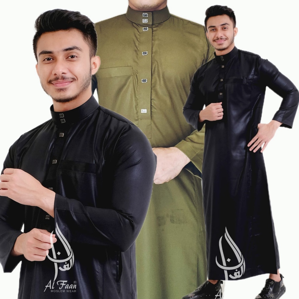 Belanja kuat Jubah Gamis Pria Jubah Slimfit jubba alfaan gamis jubah muslim busana muslim pria jubah