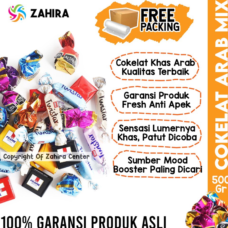 

[KODE ZHSVN] Cokelat Arab Premium 500gr Mix Rasa Enak Pasti Lumer Bergizi Coklat Truffle Arpi Doriva Deluxe Turki