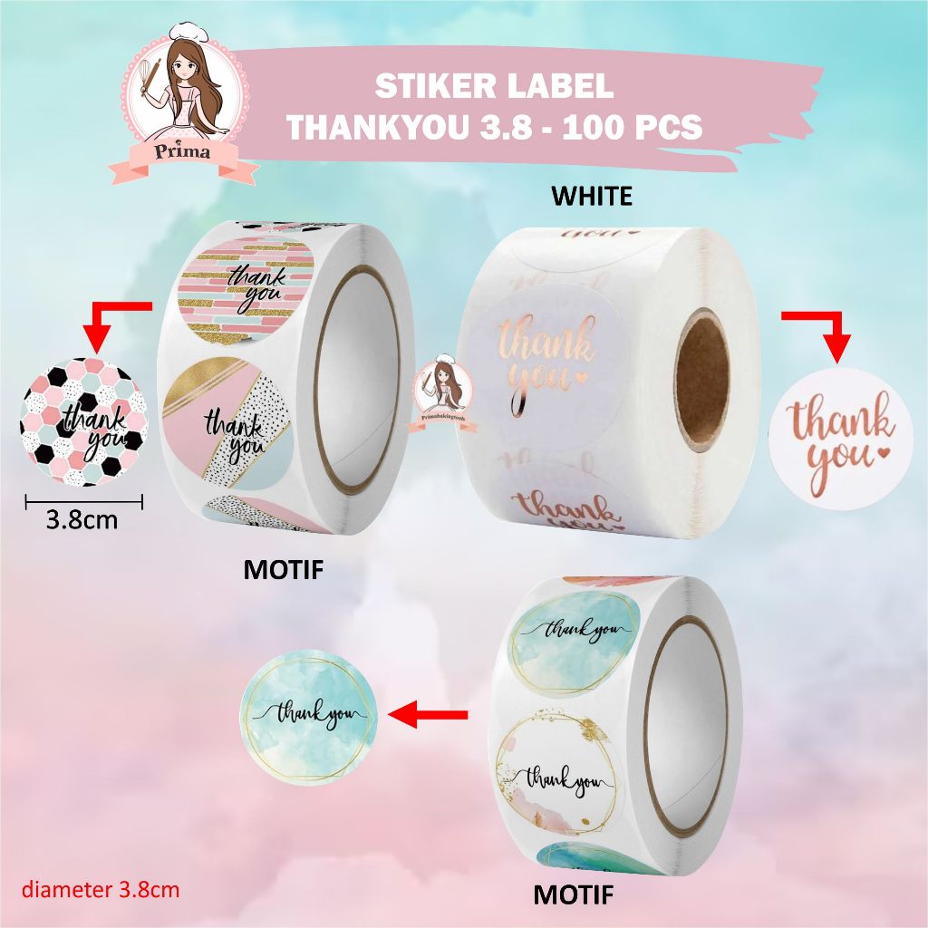 

Stiker label - "Thankyou