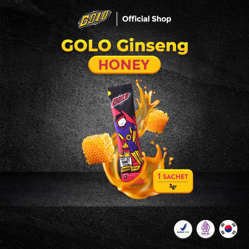 GOLO GINSENG STAMINA VITALITAS PRIA ORIGINAL, Tidak ORI Jaminan Uang Kembali 100% | 1 Sachet