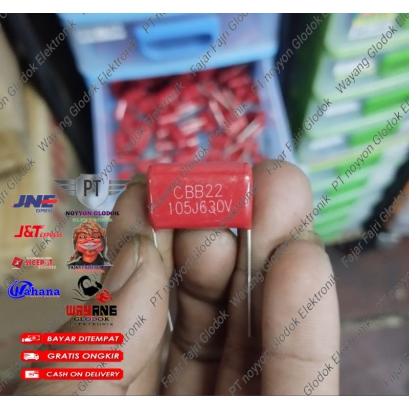 Capacitor Mylar 105 630V Kapasitor Milar 105 630 Volt