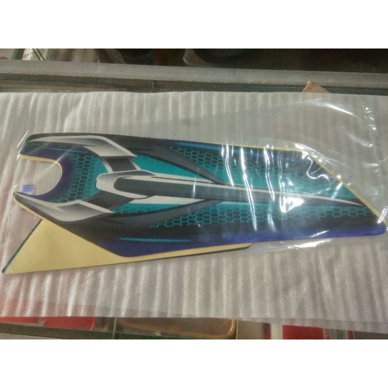 Set lis striping RX King 07 Hitam Biru/Decal