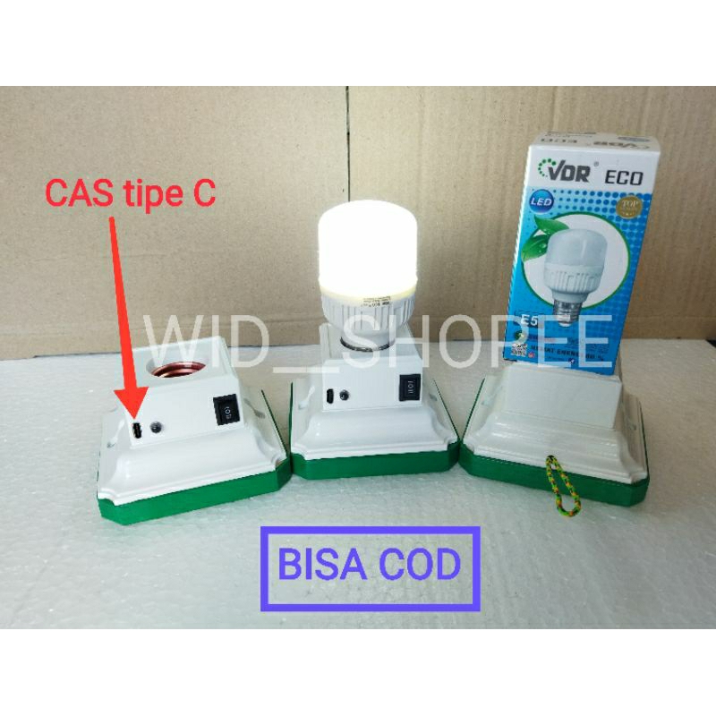 Fitting emergency cas tipe C lampu emergency 12 jam  cas tipe C