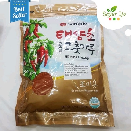 

SEMPIO Gochugaru Seasoning 500 Gram Red Pepper Powder Cabe Bubuk Korea