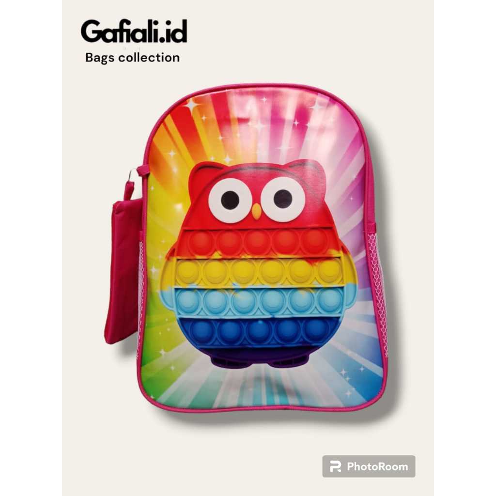 Gafiali.id - NEW ARRIVAL TAS RANSEL ANAK POP IT TAS RANSEL ANAK TK SD KARAKTER TAS POP IT PINK CUTE