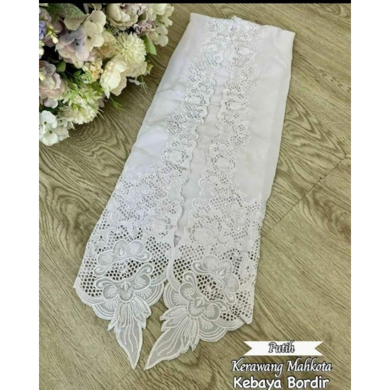 Kain Kebaya Bordir Sifon Special Putih