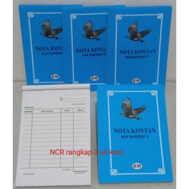 

Buku Nota Kontan NCR K3 Ply (kecil)